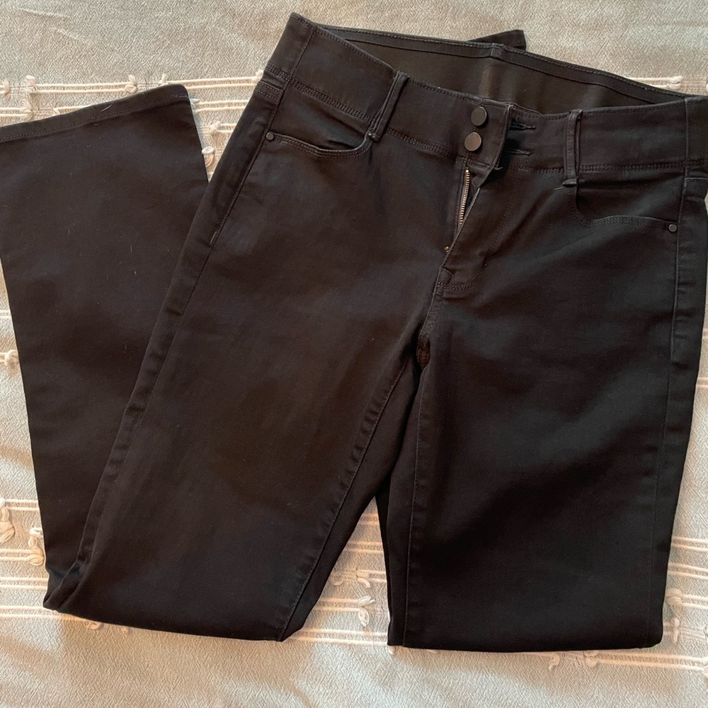 Black bootcut jeans